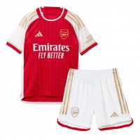 Arsenal Ben White #4 Heimtrikotsatz Kinder 2023-24 Kurzarm (+ Kurze Hosen)